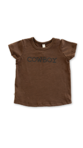 basic tee - cowboy on mocha