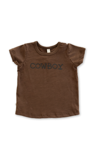 basic tee - cowboy on mocha