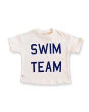 Load image into Gallery viewer, boxy tee - swim team on natural