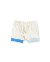 Load image into Gallery viewer, rib knit shorts - natural harbor and lake