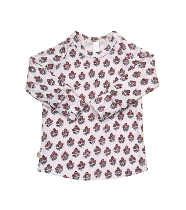 rib knit long sleeve tee PREORDER - topiary