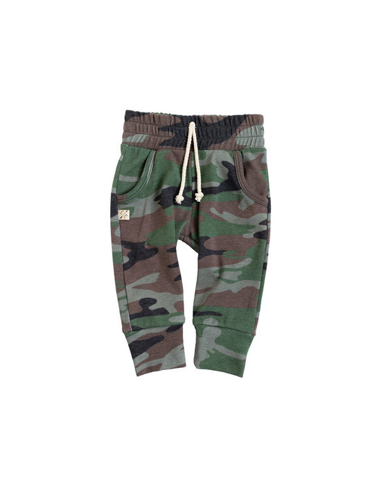 rib knit joggers CO - classic camo