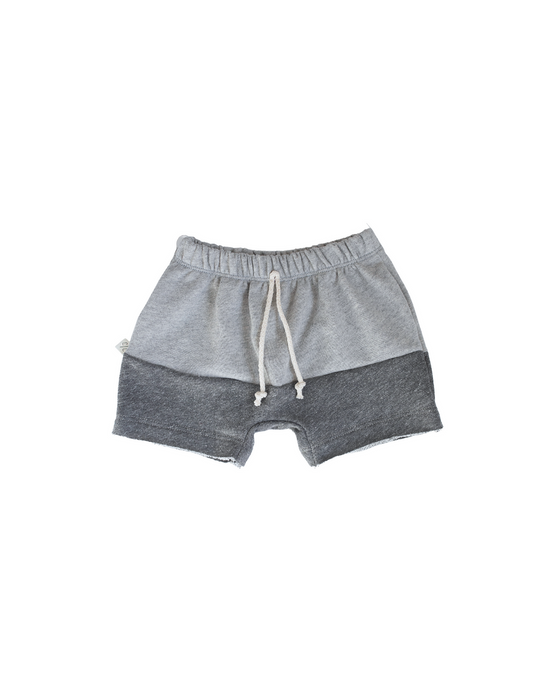 boy shorts - pebble and heather gray