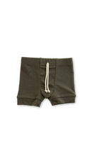 Load image into Gallery viewer, rib knit shorts - fraser fir