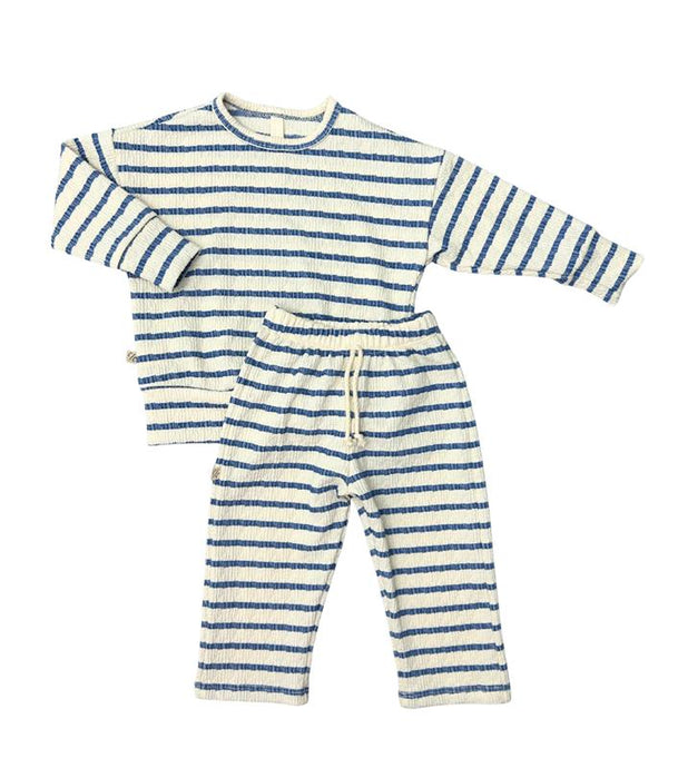 relaxed set - denim stripe