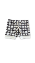 Load image into Gallery viewer, rib knit shorts - painted plaid