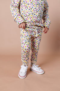jogger - bright ditsy floral