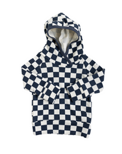 Load image into Gallery viewer, trademark raglan hoodie - polo blue checkerboard