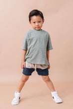 Load image into Gallery viewer, boy shorts - atmosphere heather and collegiate blue