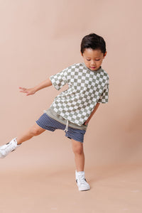 boy shorts - vetiver and nautical stripe