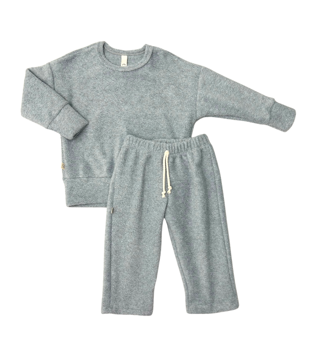 relaxed set - ash - polar fleece