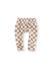 Load image into Gallery viewer, gusset pants - taupe checkerboard