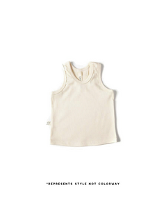 rib knit tank top PREORDER - all over smile