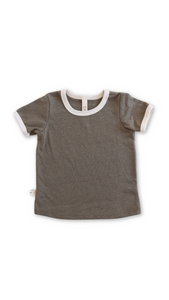 ringer tee  - heather buck