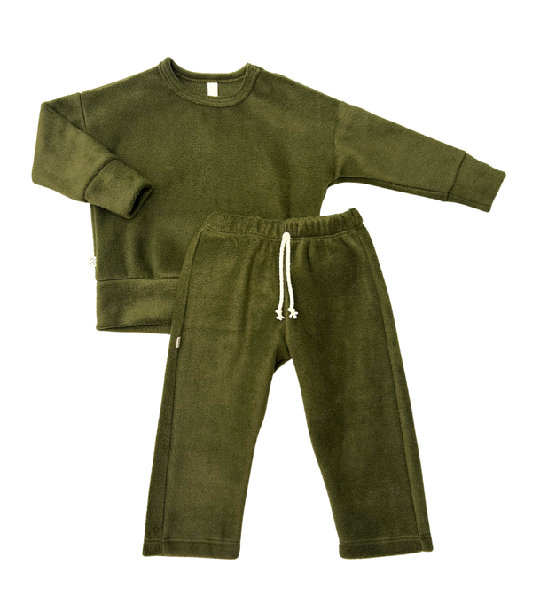 relaxed set - caper - polar fleece