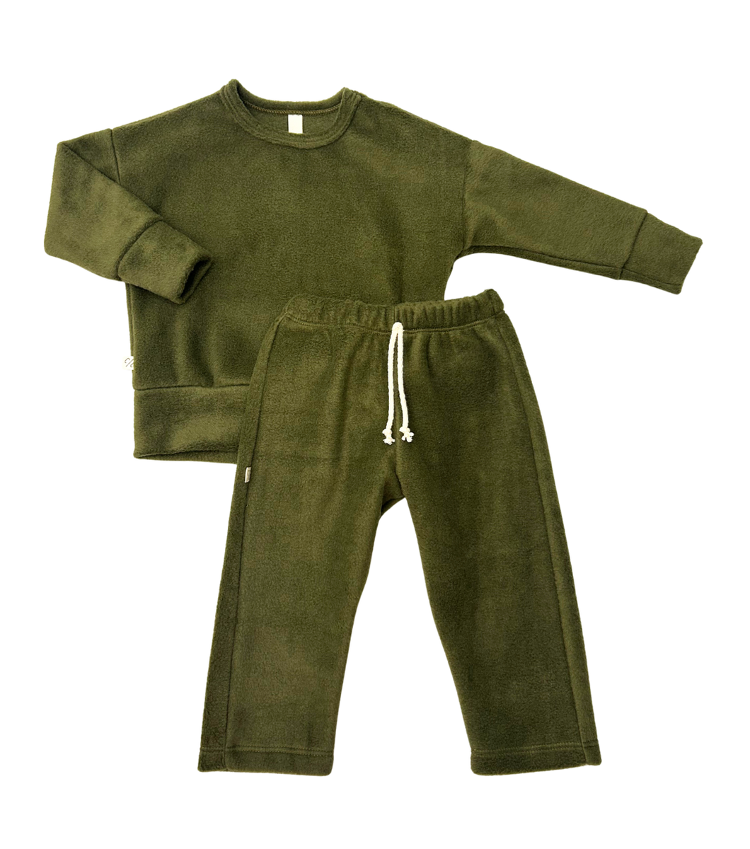 relaxed set - caper - polar fleece