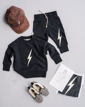 Load image into Gallery viewer, boxy sweatshirts - lightning on blacktop