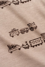 Load image into Gallery viewer, rib knit pant - toy trains - coming soon