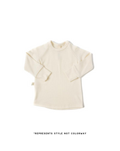 Load image into Gallery viewer, rib knit long sleeve tee PREORDER - seashells