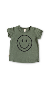 basic tee - smile on heather thyme