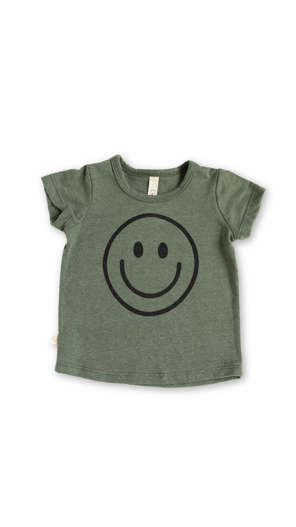 basic tee - smile on heather thyme