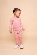 Load image into Gallery viewer, rib knit long sleeve tee - dusty rose