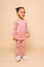 Load image into Gallery viewer, rib knit long sleeve tee - dusty rose