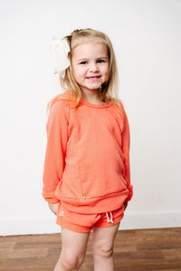 beach hoodie - living coral