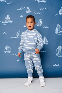 joggers - tidepool stripes