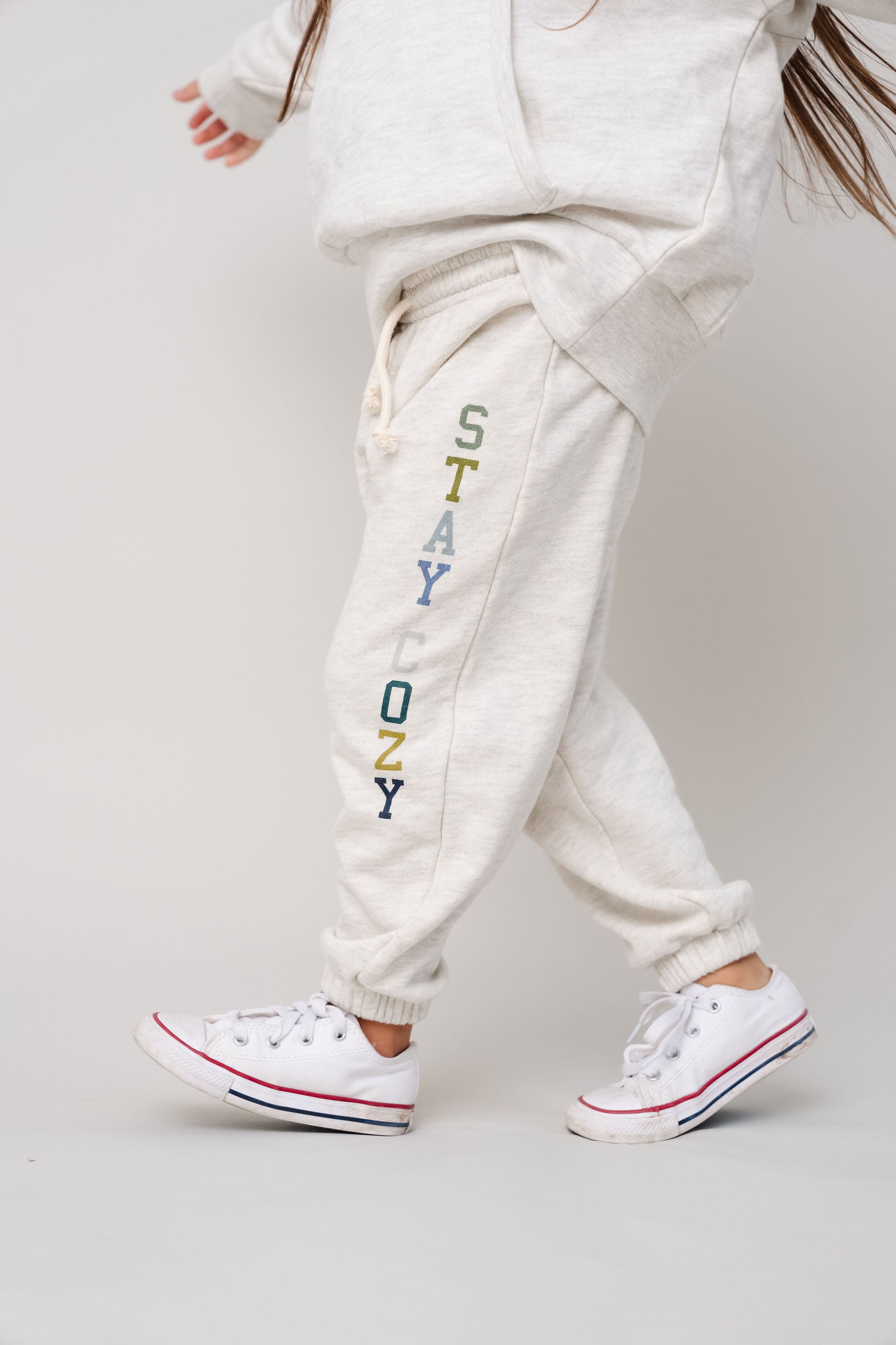 vintage sweatpants - stay cozy - oyster