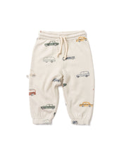 Load image into Gallery viewer, vintage sweatpants - cars on skyline blue