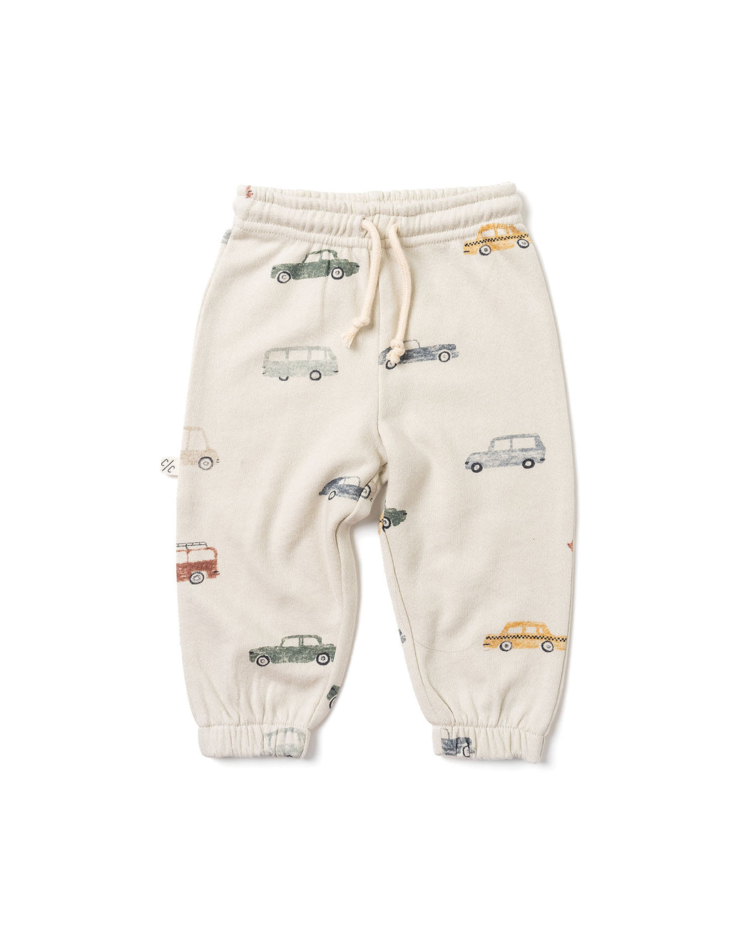 vintage sweatpants - cars - skyline blue