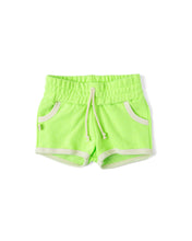 Load image into Gallery viewer, french terry retro short - neon green