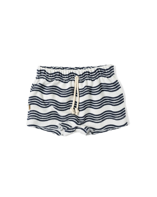 boy shorts - wavy lines