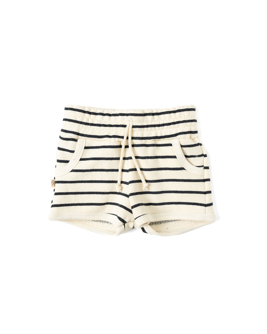french terry retro short - original stripe