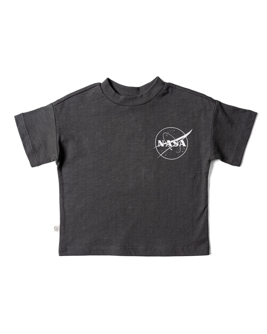 boxy tee - NASA - carbon