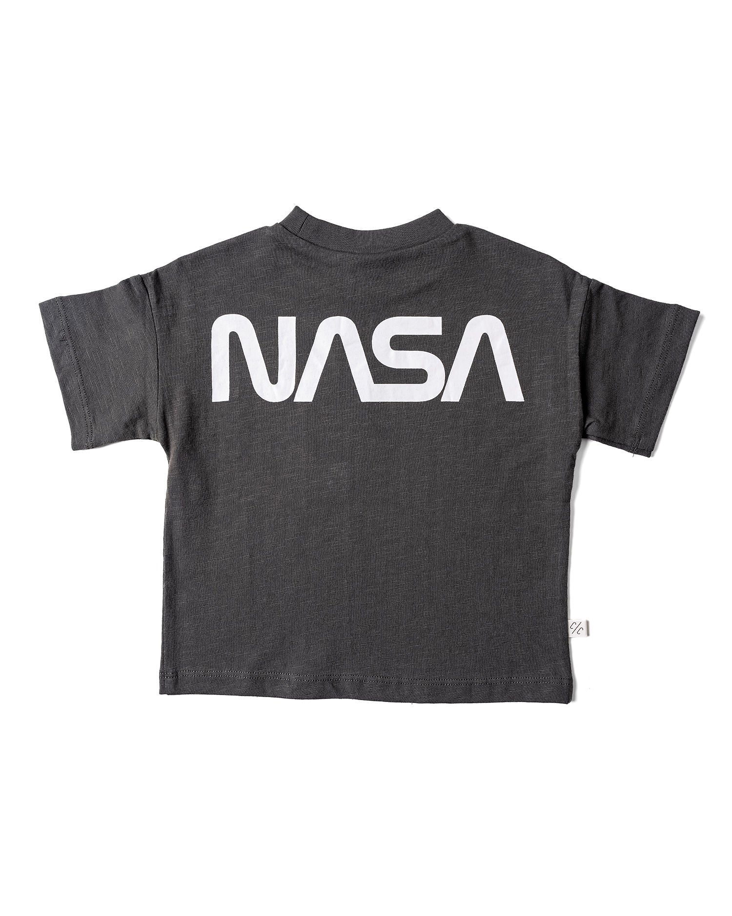 boxy tee - NASA - carbon