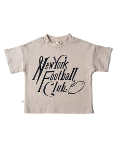 boxy tee - New York football on stone