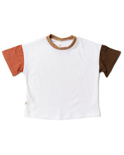 Load image into Gallery viewer, colorblock boxy tee - shell