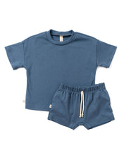 Load image into Gallery viewer, rib knit boy short set - bering sea