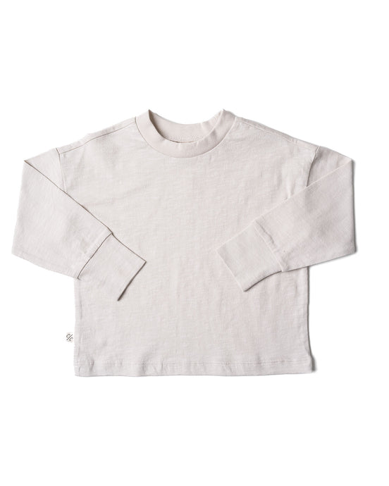 boxy long sleeve tee - dawn