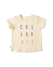 Load image into Gallery viewer, basic tee - celebrate on natural