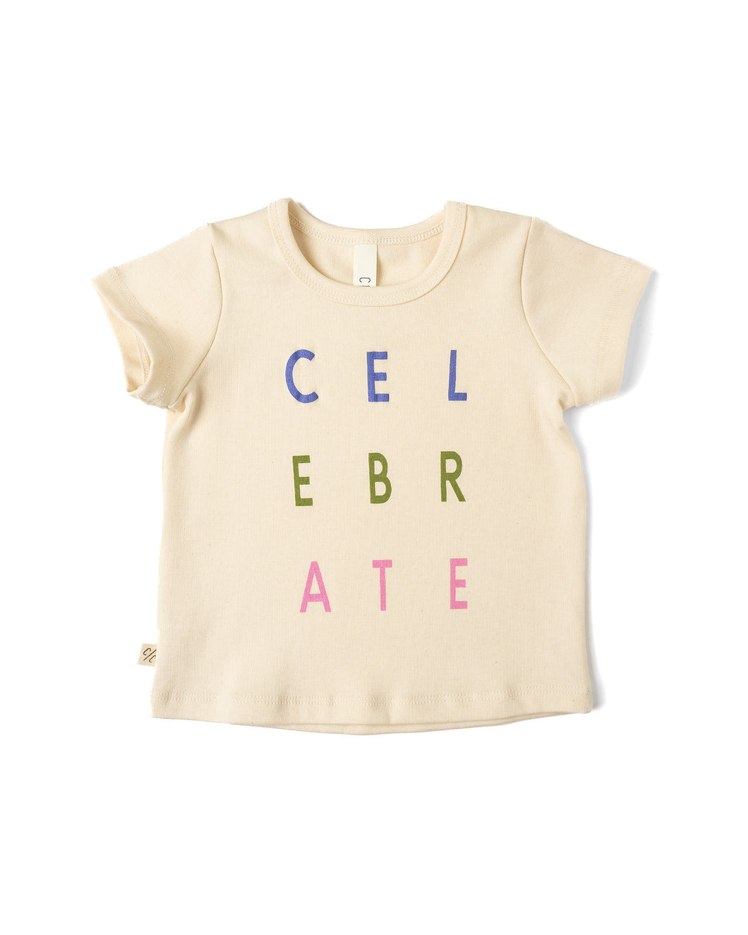 basic tee - celebrate on natural