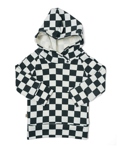 trademark raglan hoodie - jade checkerboard