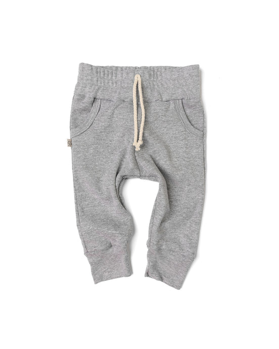 jersey jogger - heather gray