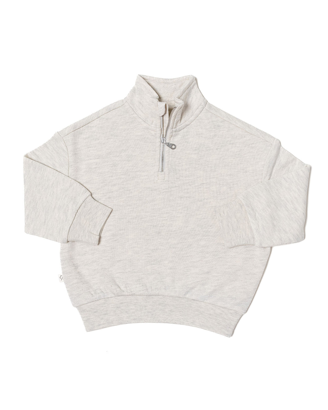 quarter zip pullover - oyster