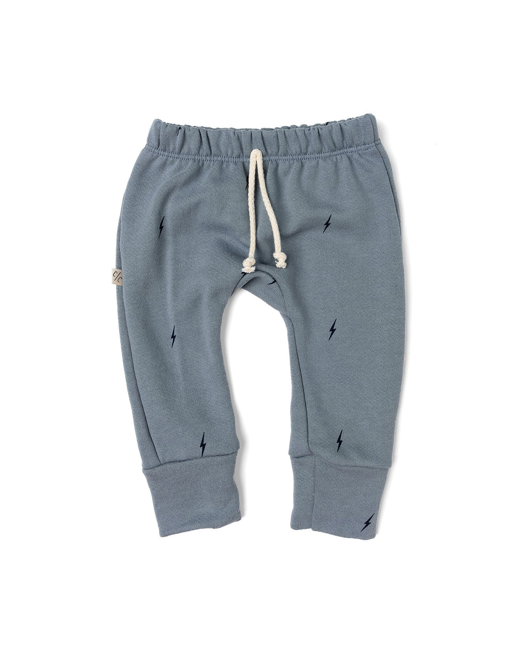 gusset pants - bolts on mineral blue
