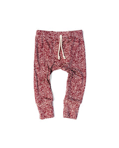 rib knit pant - holiday bloom