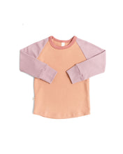 Load image into Gallery viewer, rib knit long sleeve tee - desert sand - lilac
