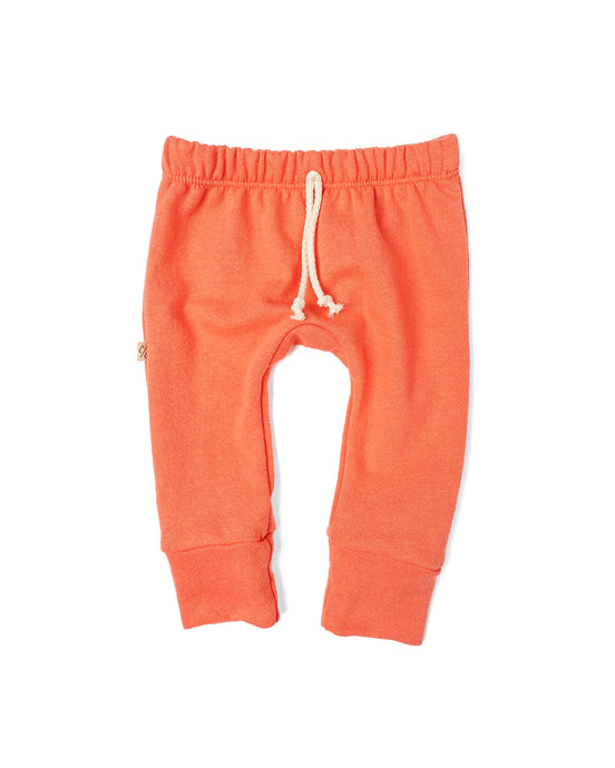 gusset pants - living coral